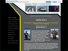 Tablet Screenshot of dawntidecharterfishing.co.uk